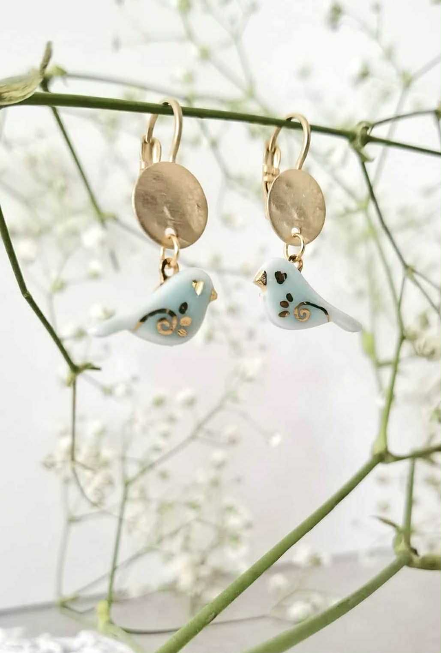 "Passarinhos" Brincos Médios / Medium Earings