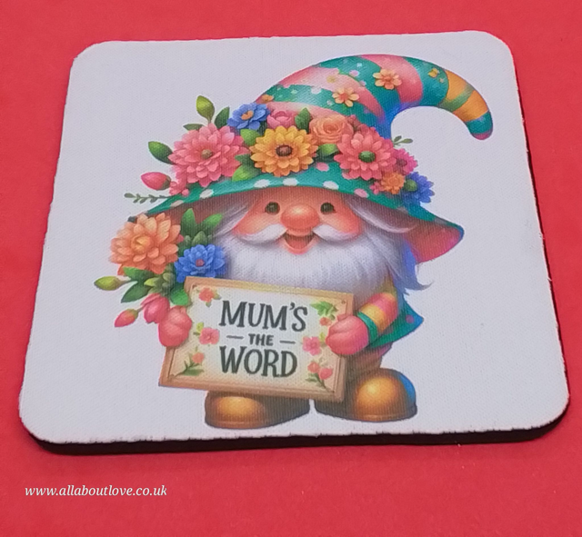 Coaster Mum Hand Made Stunning Design and Colourful