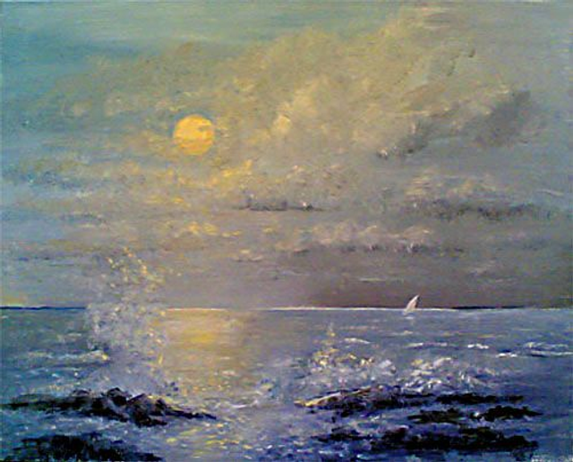 19. Aurinko ja purje (65x80 cm)