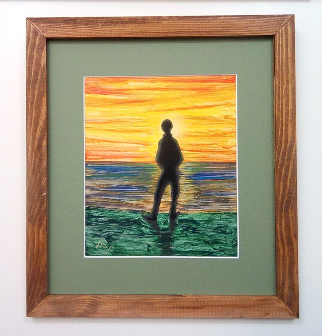 acrílico enmarcado 39x35 - contemplando la albada