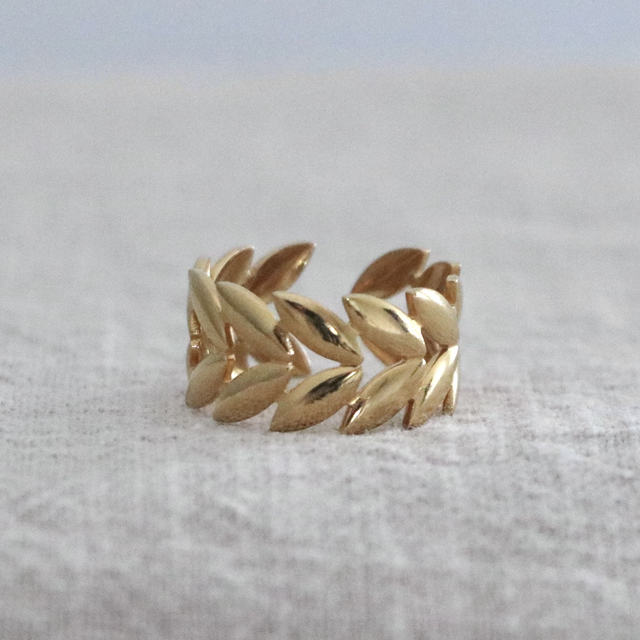 Bague Laurier doré 