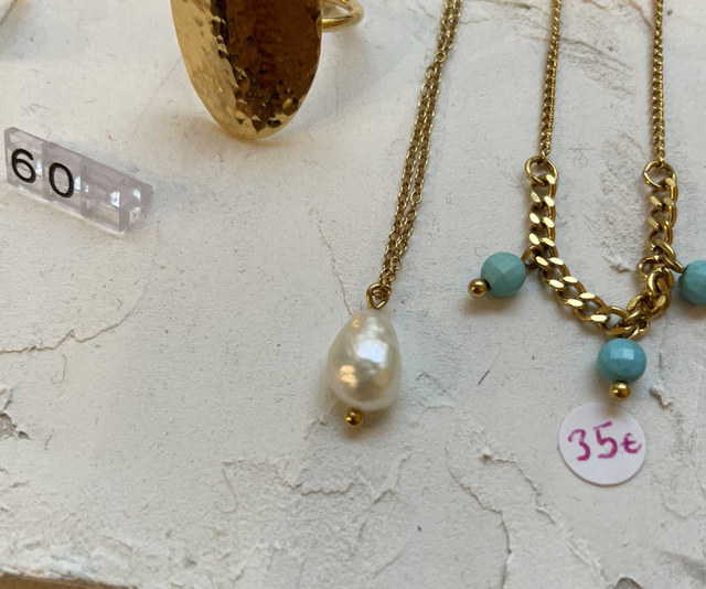 Collier perle nacre - Tan tao 