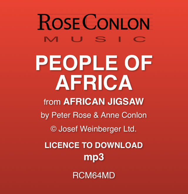 PEOPLE OF AFRICA  (from African Jigsaw by Peter Rose &amp; Anne Conlon)