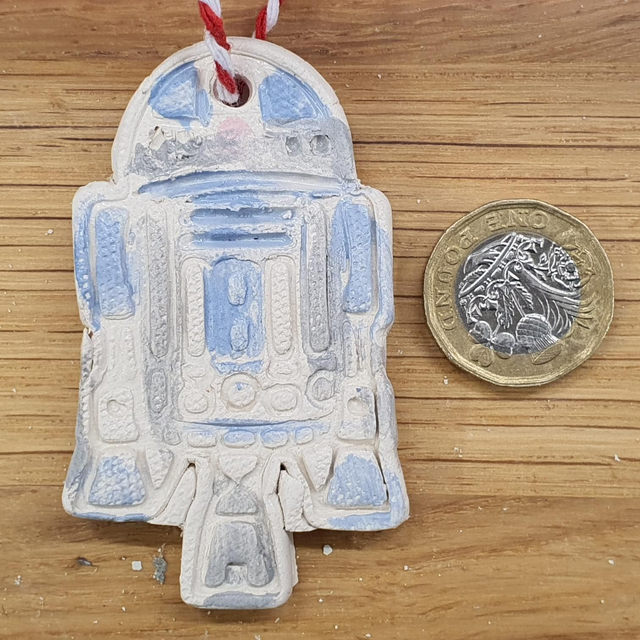 R2D2 droid matte decoration