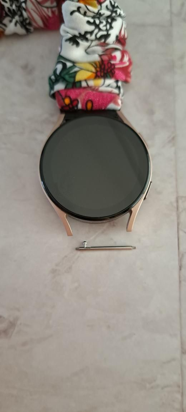 Bracelet chouchou pour montre gaze crème