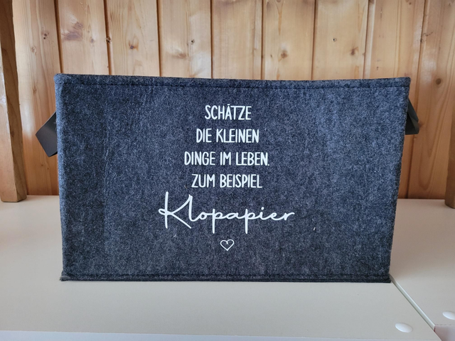 Filzkorb Klopapier 