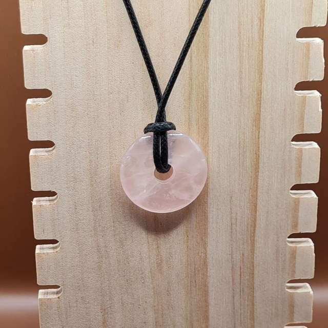 Pendentif Quartz rose