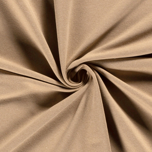 French Terry Recyclé Camel