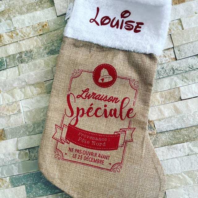 Chaussette de Noël « livraison spécial »