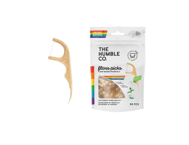 [The Humble Co.] Tandenstokers + Flosdraad - Proud - 50 Stuks