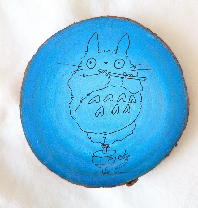 Totoro • Acrylique originale sur bois