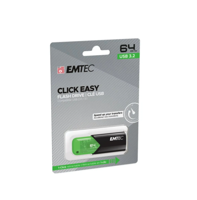 Emtec B110 Click Easy 3.2 - clé USB 64 Go - USB 3.2