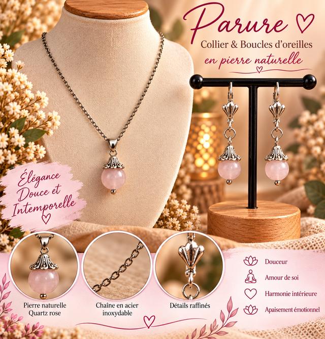 Parure en pierre naturelle