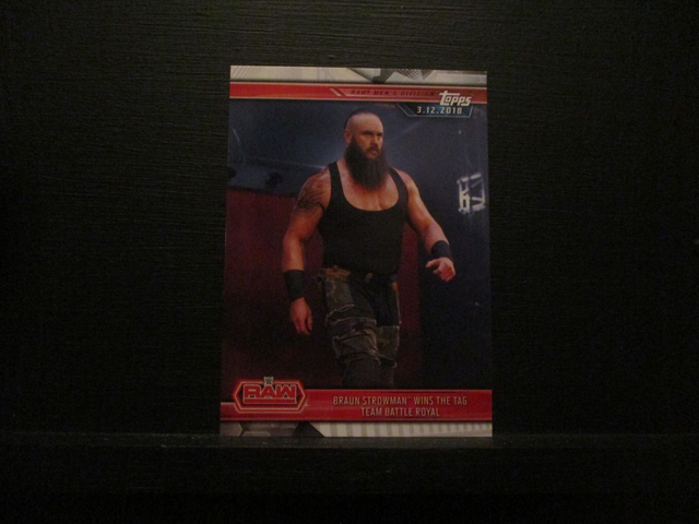 Braun Strowman Wins The Tag Team Battle Royal - Champions Original Trading Card #32