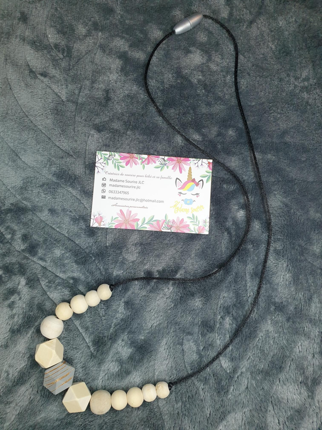 Collier Allaitement/Portage Bois