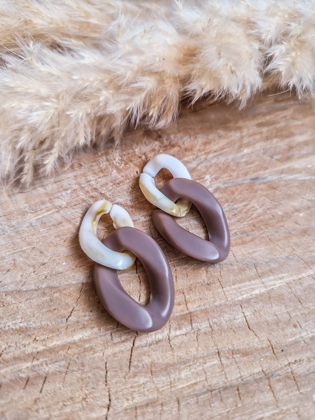 Module "Duo Maillons" - Modèle crème et marron