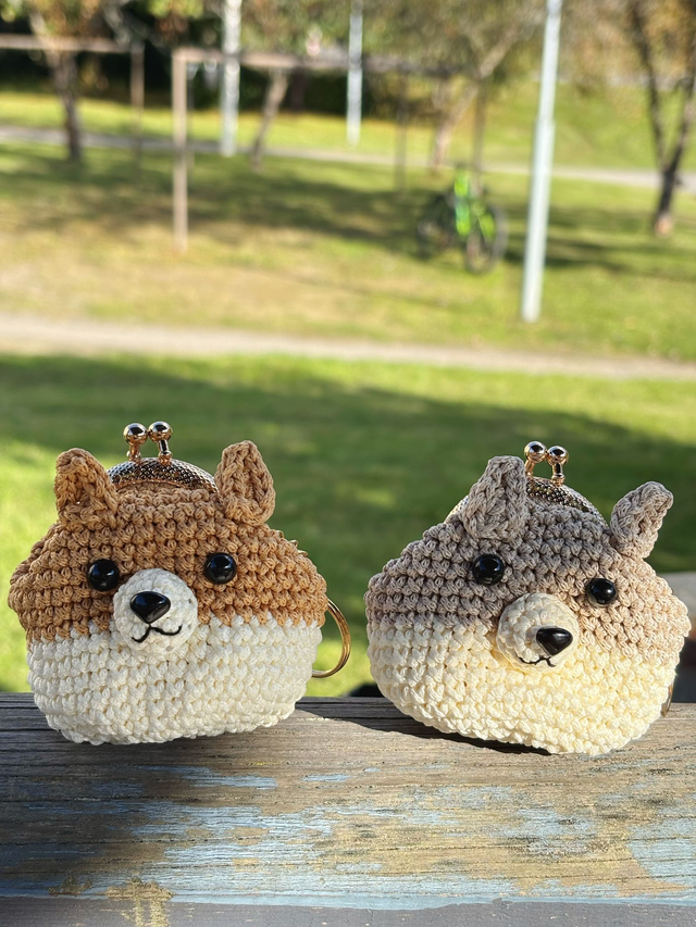 Adorable Chiba dog pattern coin purse