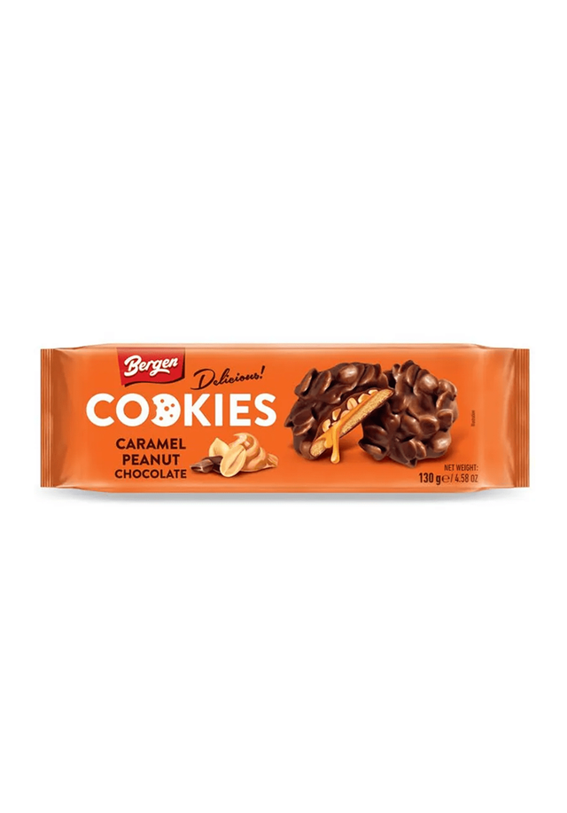 Bergen Delicious Cookies Caramel Peanut Chocolate - 130g