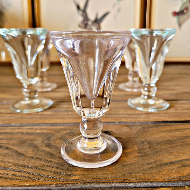 Verres bistrot vintage "voleurs" "trompeurs" (6, petit format)