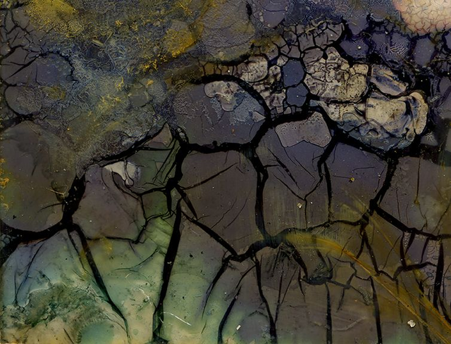 Abstract Polaroid Destruction Art - 10 x 8 inches