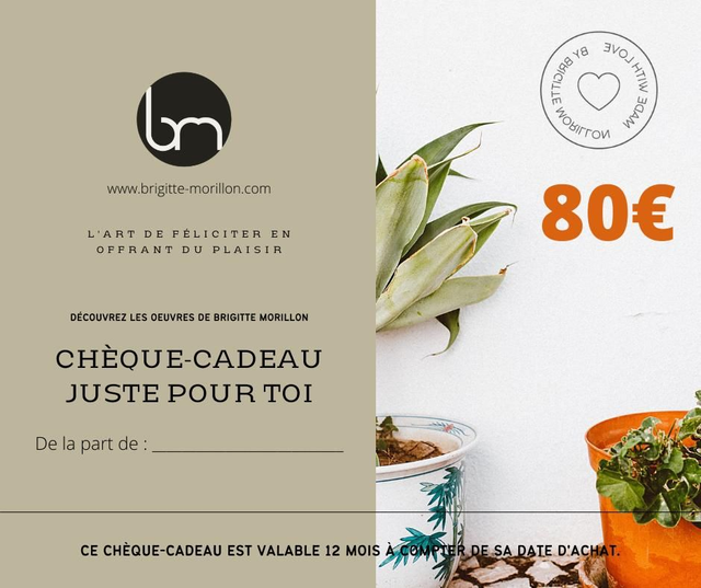 CHÈQUES-CADEAU À OFFRIR - 80€