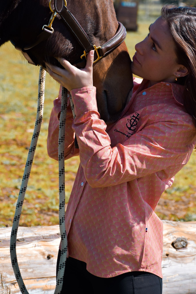 Chemise Junasole - Ecailles corail
