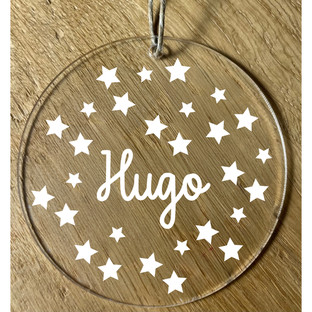 Décoration sapin &quot;Étoiles&quot; - Personnalisable