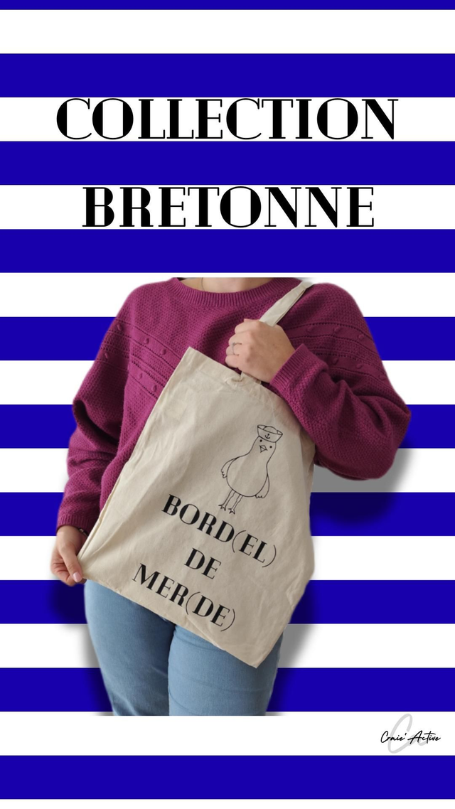 Tote bag Bord(el) de mer(de)
