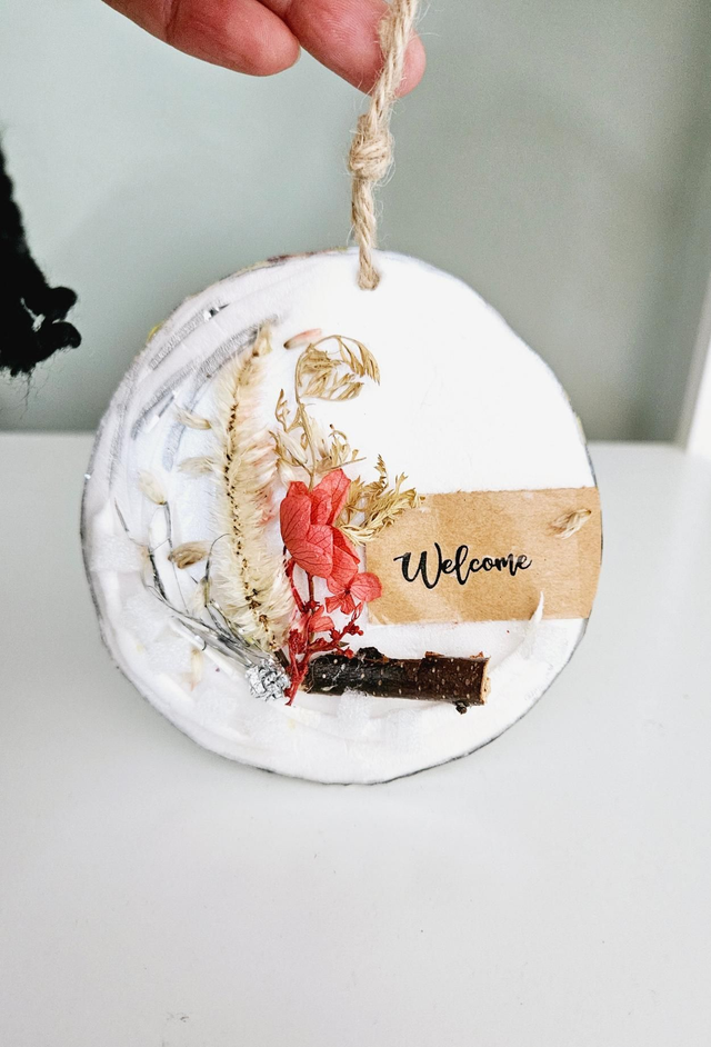 New Style ECO Handmade | Welcome Hanging Decor Dried Flower