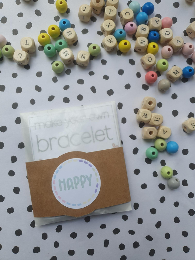 Make Your Own Bracelet - Happy