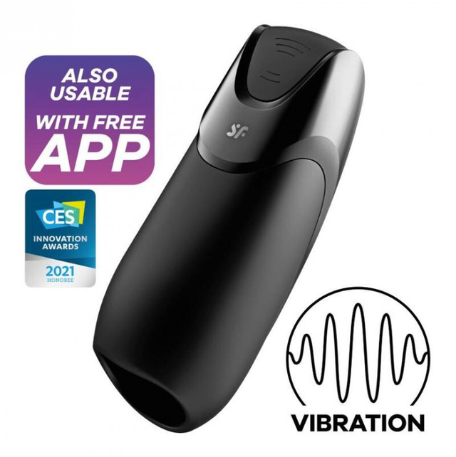 SATISFYER MEN VIBRATION+ APP BLACK