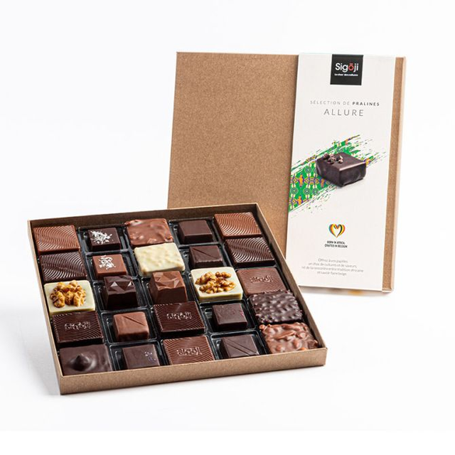 Coffret Allure Sigoji : coffret de 25 pralines