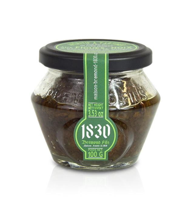 Pulpes d'olives noires, figues, noix et balsamique de Modène