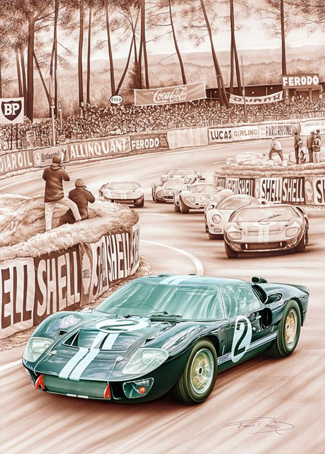 Ford GT40 MKII - Le Mans 1966 Limited Edition Print