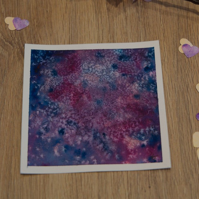 Carte décorative - Galaxie étoilée