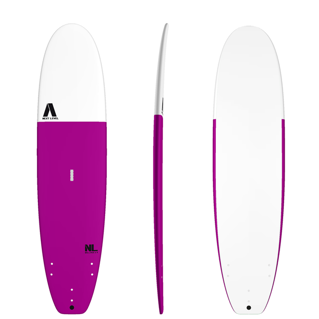 8&#039;0 NEXT LEVEL Soft Surfboard Pink