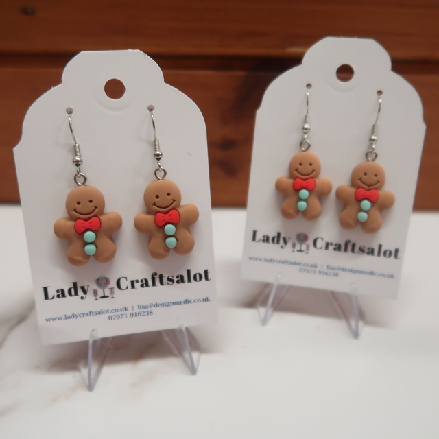 Christmas Gingerbread Earrings