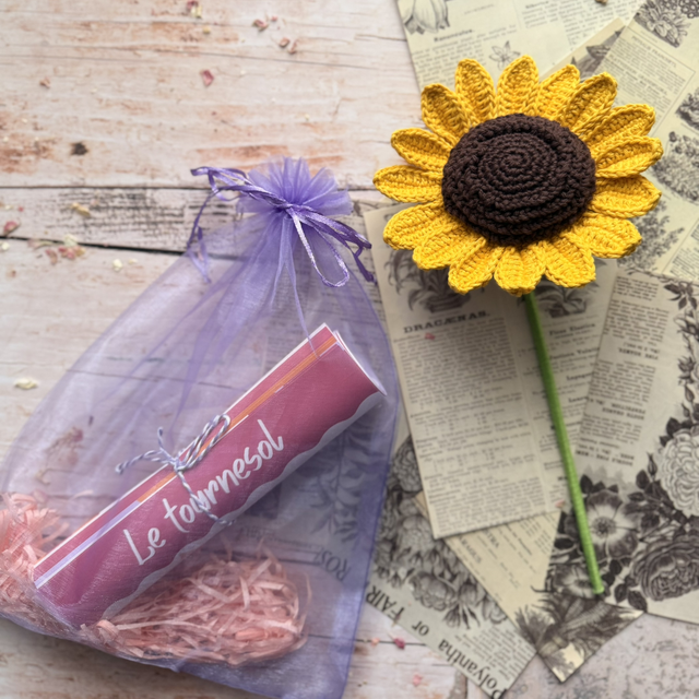 Kit crochet – Le tournesol (personnalisable)
