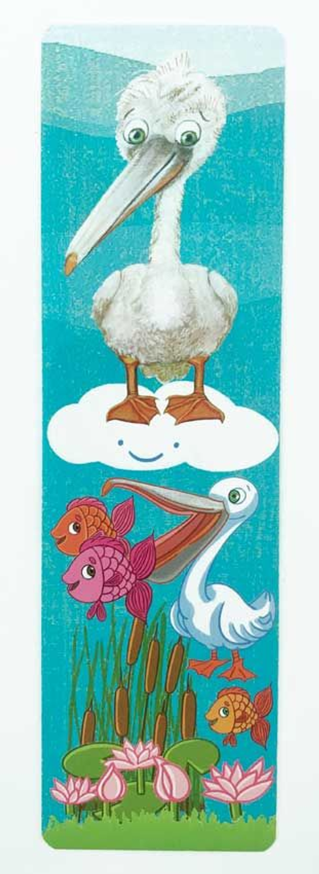 Lesezeichen "Schlauer Pelikan" / Bookmark "Smart Pelican"
