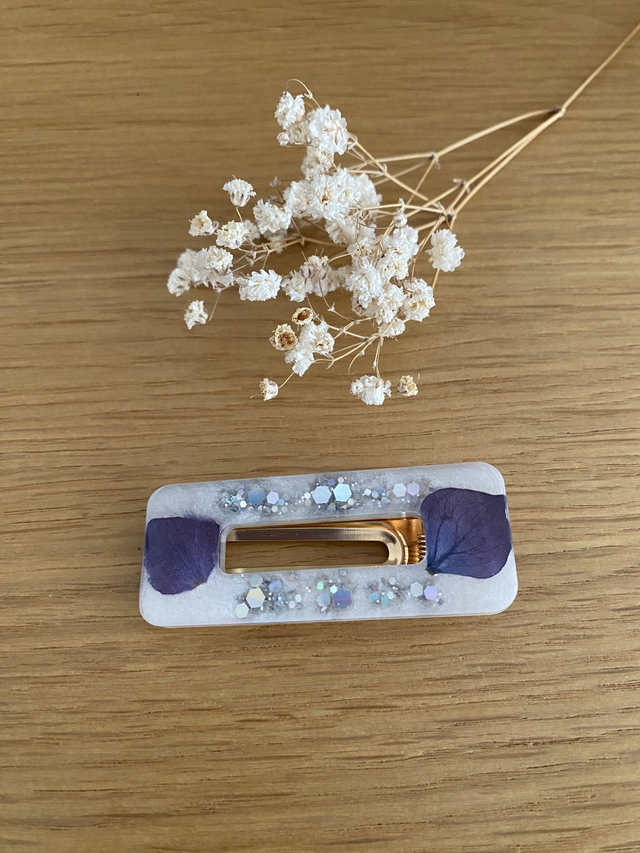 Barrette Marie - hortensia