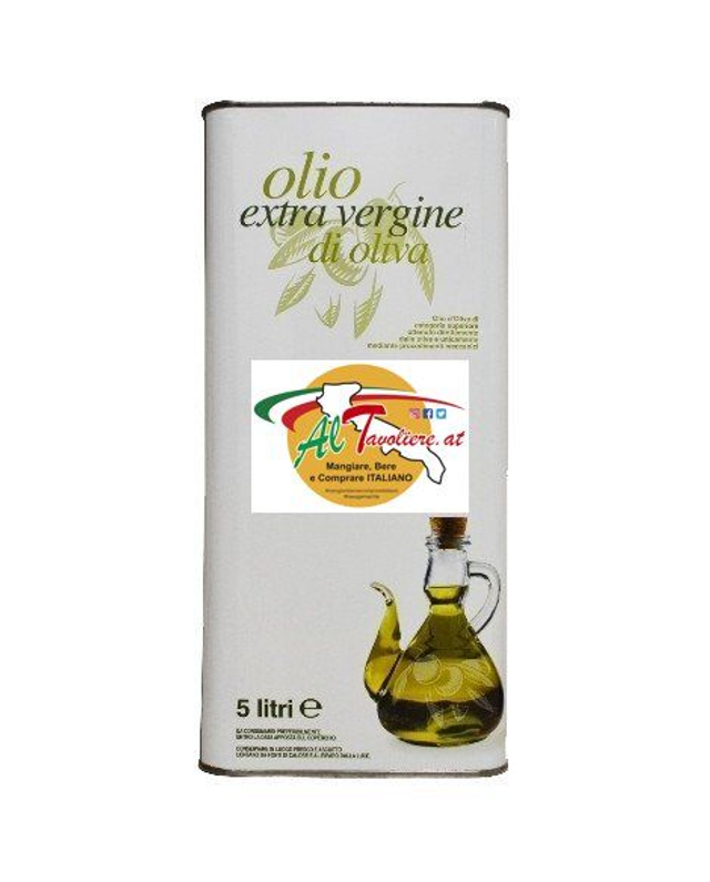 5 Liter. Natives Olivenöl extra. Eigene Produktion auf unserem Bauernhof in Apulien.