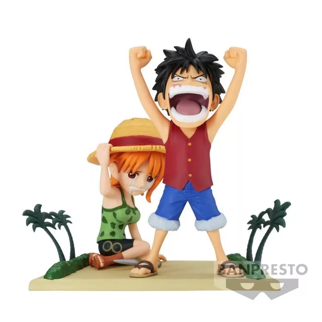 One Piece WCF Log Stories Luffy & Nami figure 7cm
