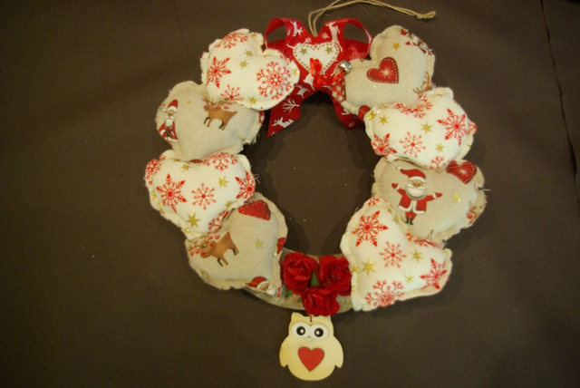 802-Couronne de Noël diamètre 30 cm