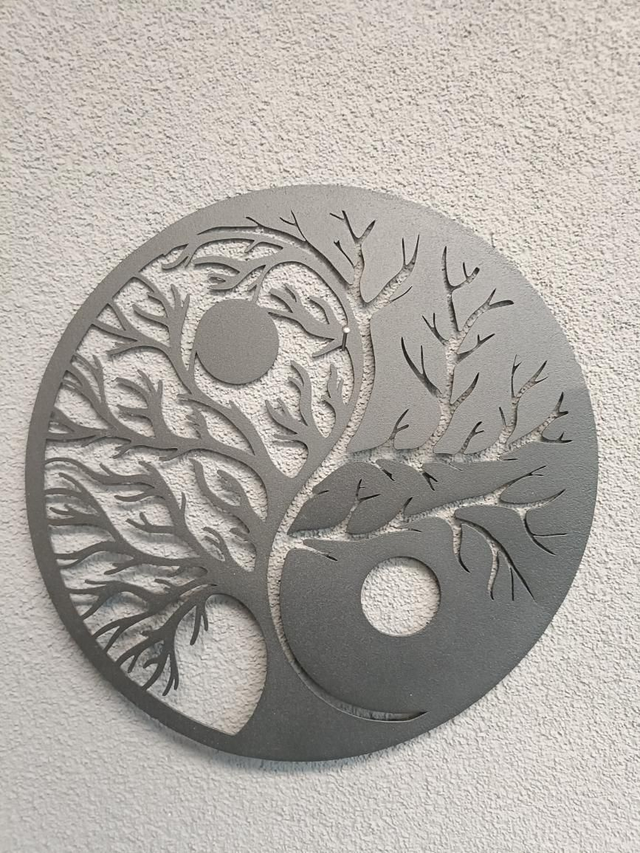 Wandhanger levensboom en ying yang