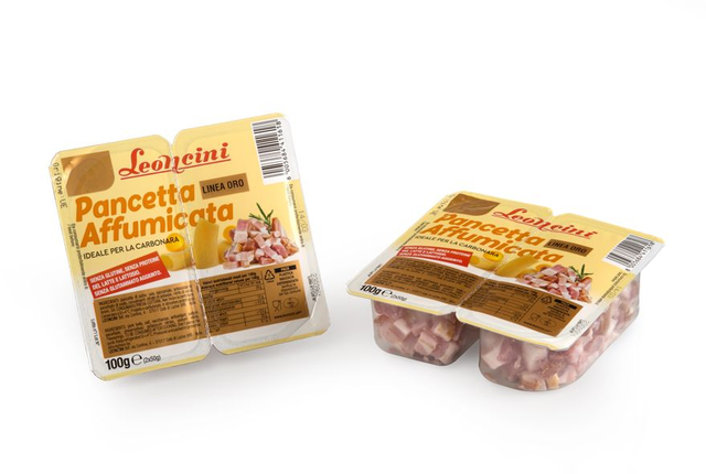 PANCETTA A CUBETTI AFFUMICATA LEONCINI 100 GR
