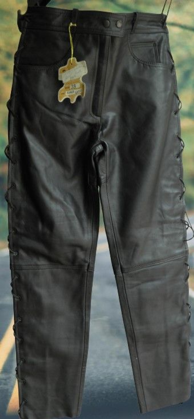 pantalon de cuir à lacets CHOICE