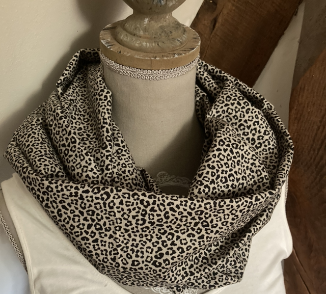 Foulard double Léopard 