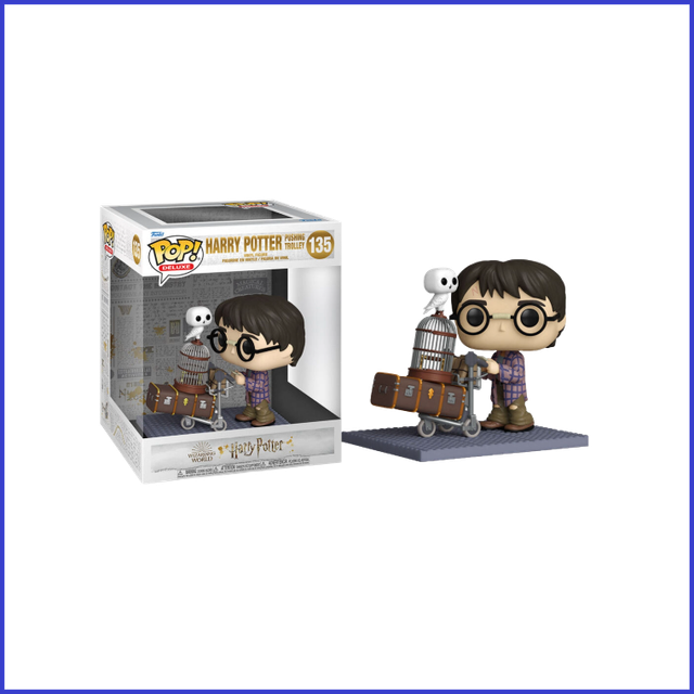 POP figure Harry Potter Anniversary Harry Pushing Trolley #135