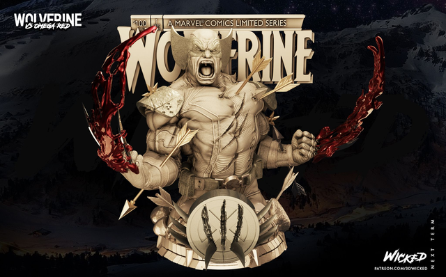 Buste WOLVERINE série xmen comics