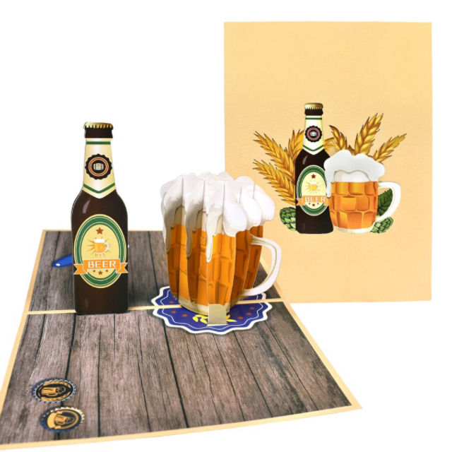 3D Pop up Card - Beer